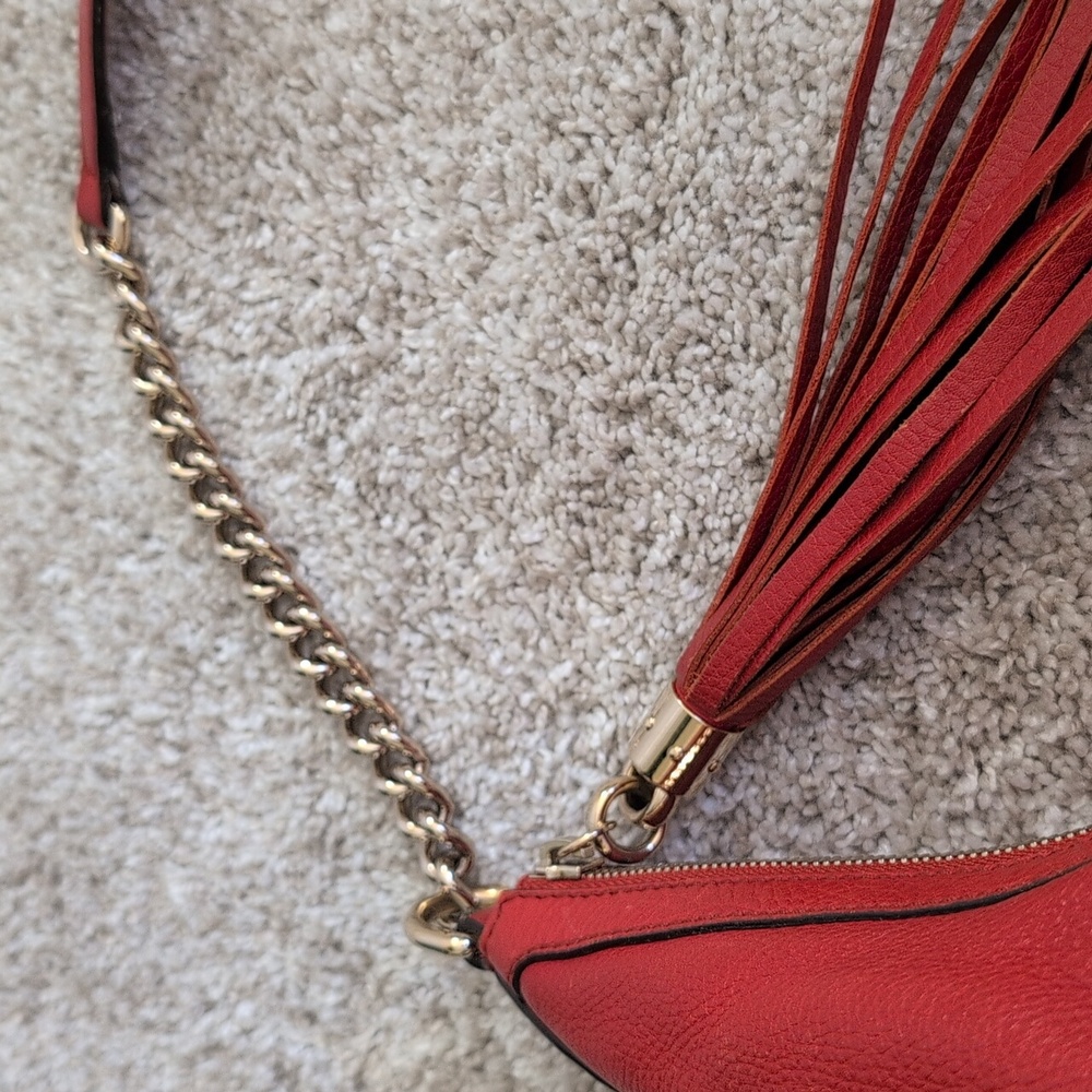 Gucci Soho Red Hobo EUC - Picture 9 of 14